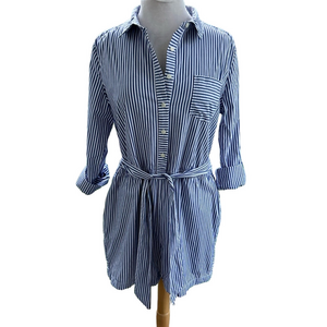 Vineyard Vines Blue White Stripe Size 14 Sarah Stripe Romper EUC